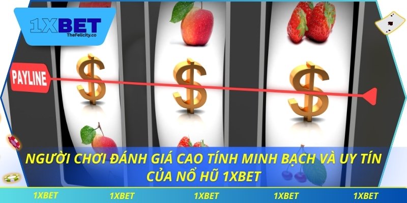 Người chơi đánh giá cao tính minh bạch và uy tín của nổ hũ 1xbet