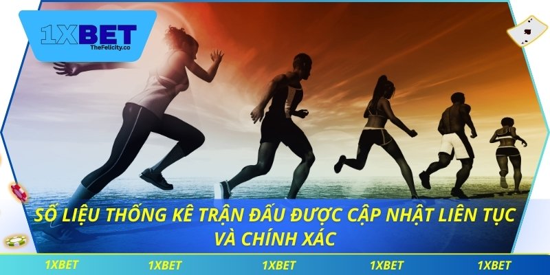 Số liệu thống kê trận đấu được cập nhật liên tục và chính xác