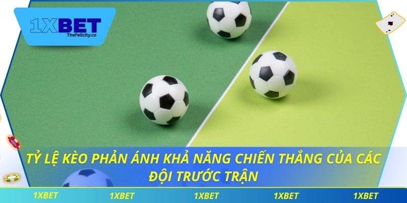 Tỷ lệ kèo phản ánh khả năng chiến thắng của các đội trước trận